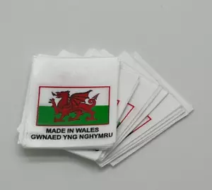Etiquetas de prendas de vestir Made in Wales - Imagen 1 de 1