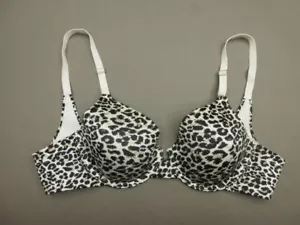 Sujetador 36B Maidenform Mujer Gris Estampado Animal Con Aros Acolchado Cobertura Extra 2B - Imagen 1 de 8