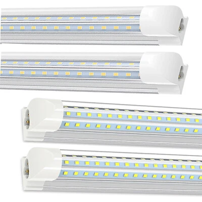 T8 2FT LED Shop Light Fixture 20W 28W 5000K-6500K Cabinet closet Light 2~10 Pack - Image 1 of 4