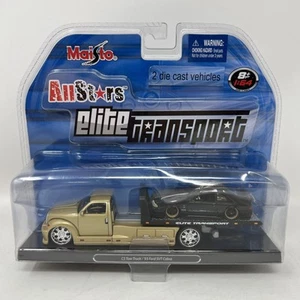 RAR! Maisto 1993 Ford Mustang Cobra SVT Elite Transport 1:64 Diecast schwarz/gold - Bild 1 von 7