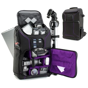 USA GEAR S17 Camera Backpack – Large DSLR Bag with Laptop & Tripod Storage - Picture 1 of 9