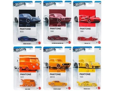 Hot Wheels 2026 Pantone A Assortment Silver Series Set of 6 Cars, JKY47-956A-7F - Image 1 of 4