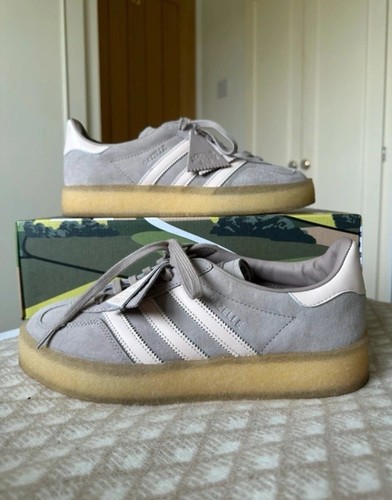 Kith x Ronnie Fieg per Adidas Gazelle & Clarks Originals UK 8 5 grigio molecola