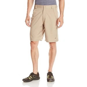 Pantaloncini corti uomo Champion taglia media kaki allenatori doppia asciugatura 8581 NUOVI - Foto 1 di 5