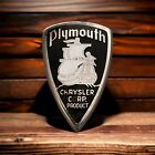 1936 Up Plymouth Emblem Badge 2"  Chrysler Corp Product Upper and Lower Pins