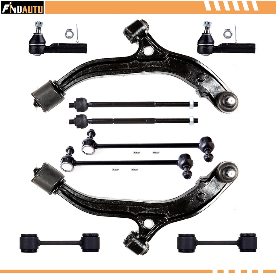 Barra estabilizadora de extremo de barra de amarre brazo de control inferior 10 piezas para Dodge Grand Caravan 1996-2000 Foto 1 de 1