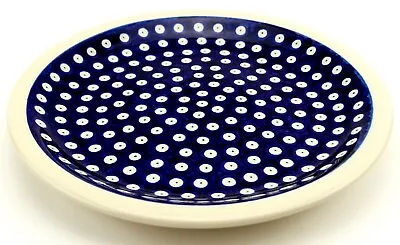 ZAKLADY CERAMICZNE BOLESLAWIEC Polish Pottery Dinner Plate 10.75" Zaklady Boleslawiec Polka Dot Pattern