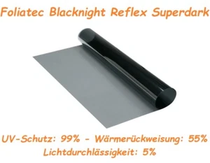 ☆ Meterware Foliatec Blacknight Reflex Superdark Tönungsfolie Wärmeschutz 51cm ☆ - Bild 1 von 1