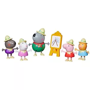 Peppa Pig Mini Campeggio Amici Mini Pacchetto Figure Set Topper Torte Giocattolo - Foto 1 di 5