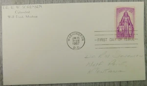 First Day Of Issue WA DC Help Fight Polio 1957 Vintage Stamp Envelope Cover - Picture 1 of 4