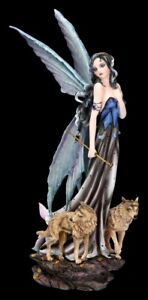 Figurine Elfes - Mohammed Avec Loups - Fantaisie Fée Reine des Elfes Dekostatue