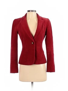 Blazer donna Elie Tahari rosso cucito velluto come un bottone taglia 6 - Foto 1 di 9
