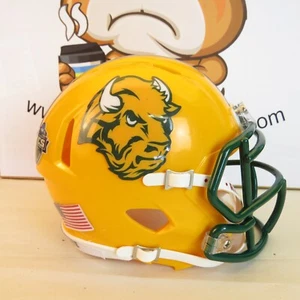 North Dakota State Bison Custom Mini Helmet Yellow - Picture 1 of 4