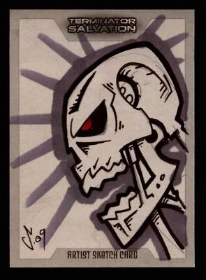 2009 Terminator Salvation Artist Sketch Card 1/1 Topps - Image 1 of 2