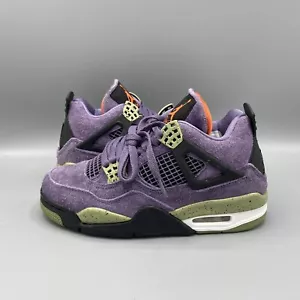 Air Jordan 4 Retro Canyon Viola Sneakers Scamosciate Scarpe Casual UK 3.5 EU 36.5 Nuove - Foto 1 di 6