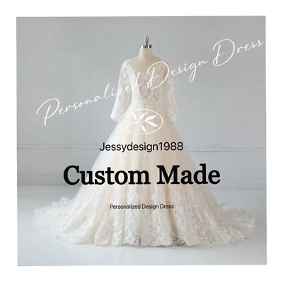 Custom Made Bridal Dress Wedding Dress Personalized Design Bridal Gown  - Image 1 of 4