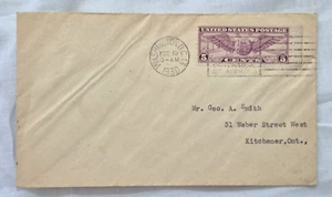 1930 US SC # C12 Winged Glove Airmail stamp on cover, Washington D. C. - Picture 1 of 3
