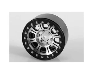 RC4WD Raceline Monster 1.9" Aluminum Beadlock Crawler Wheels Silver/Black 4pc - Picture 1 of 1