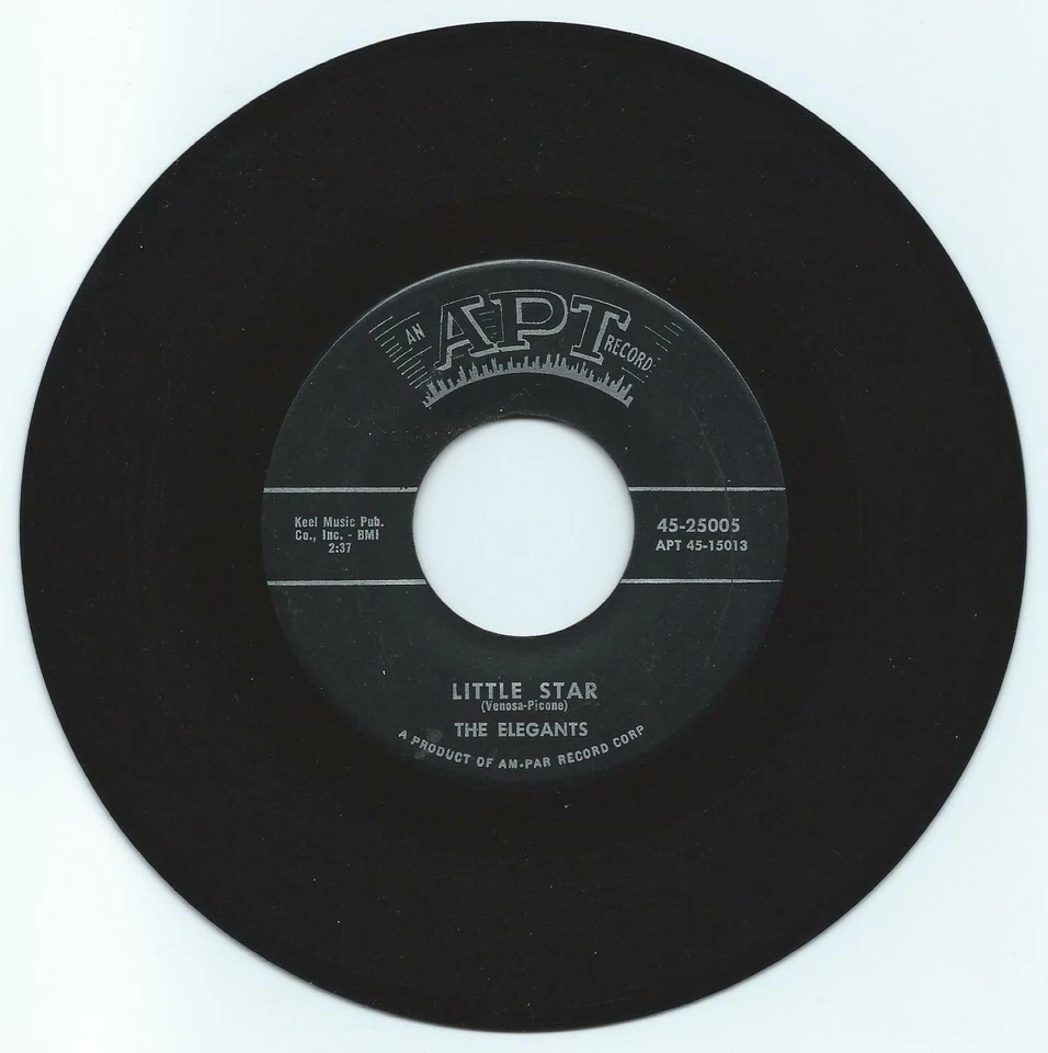 DOO WOP 45 THE ELEGANTS LITTLE STAR ON APT  VG+ ORIGINAL 2ND PRESS - Image 1 of 1