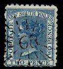 NSW Numeral 68 Scone. Type 3R16. 4½ x 7mm Rated (SS)