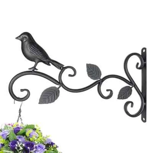Iron Hanging Bracket Wall Hook Plant Hanger for Bird Feeder Lanterns Flower - Picture 1 of 24