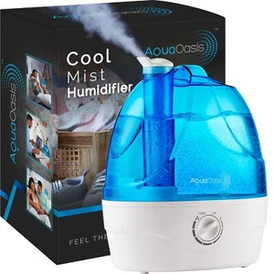 AquaOasis® Cool Mist Humidifier (6L Water Tank) Quiet Ultrasonic Humidifier - Picture 1 of 6