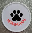 3" Herding Dog Iron / Sew On Harness Coat Patch Badge