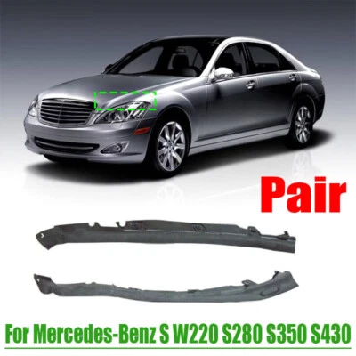 2Pcs For Mercedes-Benz S W220 S280 S350 S430 Front HeadLamp Seal Trim Ring Strip - Imagem 1 de 4