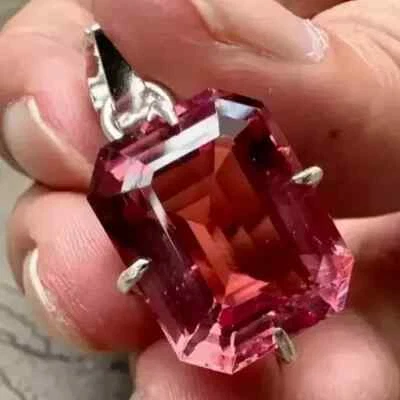 Colgante de plata maciza 925 con piedras preciosas de alejandrita natural cambio de color AG 36 quilates + Foto 1 de 4