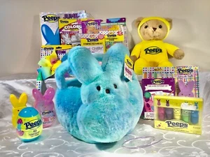 PEEPS EASTER /GIFT BASKET-PLUSH, STATIONERY SET, JOURNAL, NAIL POLISH-MORE - Picture 1 of 1