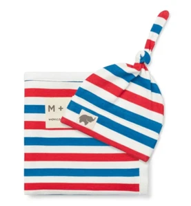 M+A by Monica + Andy Baby First Hello Cuddle Box Manta + Gorra Orgánica Set de Regalo - Imagen 1 de 5