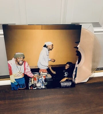 Wiz Khalifa Smoke DZA Big KRIT Girl Talk Full Court Press Ltd Clear PINK LP - Image 1 of 4