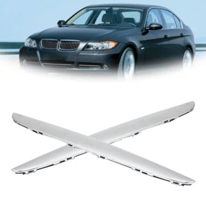 For BMW E90 E91 325i 330i 06-08 2* Hood Molding Chrome RH + LH Front Trims Above - Picture 1 of 6