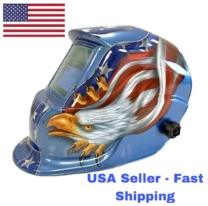 Amerikanische Flagge Schweißerhelm Autoverdunkelung Schweißhelm NIKATTO USA LAGER - Bild 1 von 6