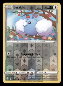 Swablu SWSH07: Evolving Skies #132/203 Common,Reverse Holo LP - Picture 1 of 2