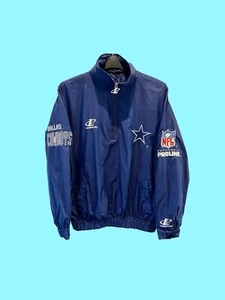 Dallas Cowboys NFL Logo Athletic 1/2 Zip Windbreaker Size XL - Picture 1 of 7