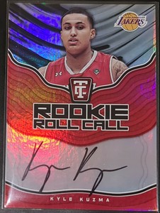 Kyle Kuzma 2017-18 Totally Certified ROOKIE ROLL CALL Rookie On Card Autograph