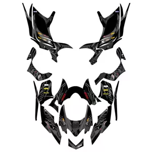 Kit Gráficos All Years TRX 700XX MAYHEM Negro Senge Compatible con Honda - Imagen 1 de 7