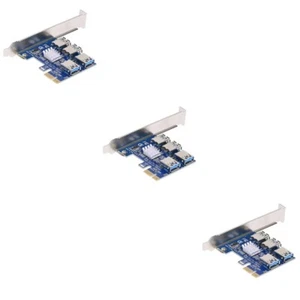 Set of 3 PCI-E Expansion Card Extension Cable for Pcie USB Extender - Afbeelding 1 van 12