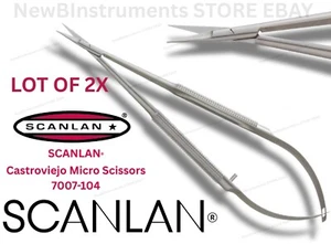 SCANLAN 7007-104 Castroviejo Micro Scissors 14.0 cm (5-1/2") - Picture 1 of 2