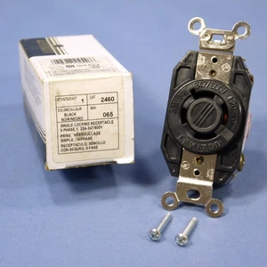 Leviton L20-20R Twist Locking Receptacle Outlet 20A 347/600V 3ØY 2460-065 Boxed - Picture 1 of 5