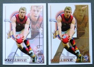 Tarjetas Select AFL 2002 EXCLUSIVAS y SPX "Todas las australianas": SIMON GOODWIN (Adelaida) - Imagen 1 de 2