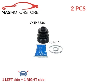 CV JOINT BOOT KIT PAIR TRANSMISSION SIDE FRONT SKF VKJP 8534 2PCS A NEW - Image 1 of 4