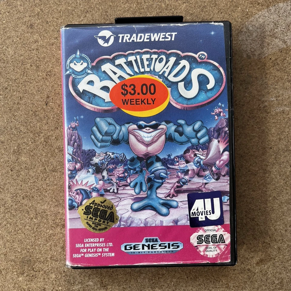 Battletoads - Sega Mega Drive Game with Case *FREE Next Day Post from Sydney* - Image 1 of 4