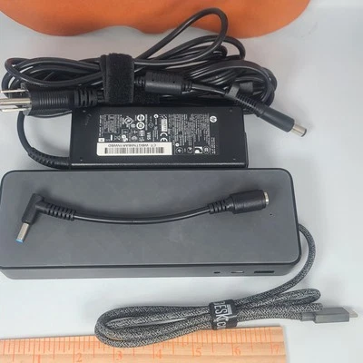 Estación de acoplamiento universal HP USB-C L12769-001 HSA-B005DS con 90 W CA Foto 1 de 4