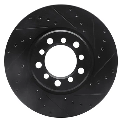 For Mercedes-Benz 560SEL 90-91 Brake Rotor DFC Premium Drilled & Slotted Front - Image 1 of 4