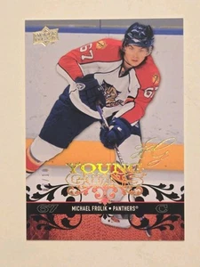 2008/09 UD SERIES 1 MICHAEL FROLIK YOUNG GUNS HG RC #/10 HIGH GLOSS ROOKIE #217 - Picture 1 of 6