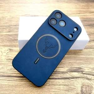 Coque pour iPhone Étui en cuir PU, 11 à 16, compatible MagSafe charge sans fil - Picture 1 of 10