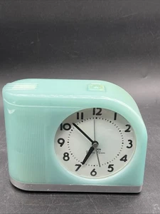 Big Ben Moonbeam Alarm Clock Model #43006 Retro Aqua Flashing Light Alarm - Picture 1 of 7