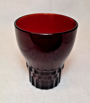 Vintage Anchor Hocking Royal Ruby Red Windsor Tumbler, 9oz, 4" - Image 1 of 4